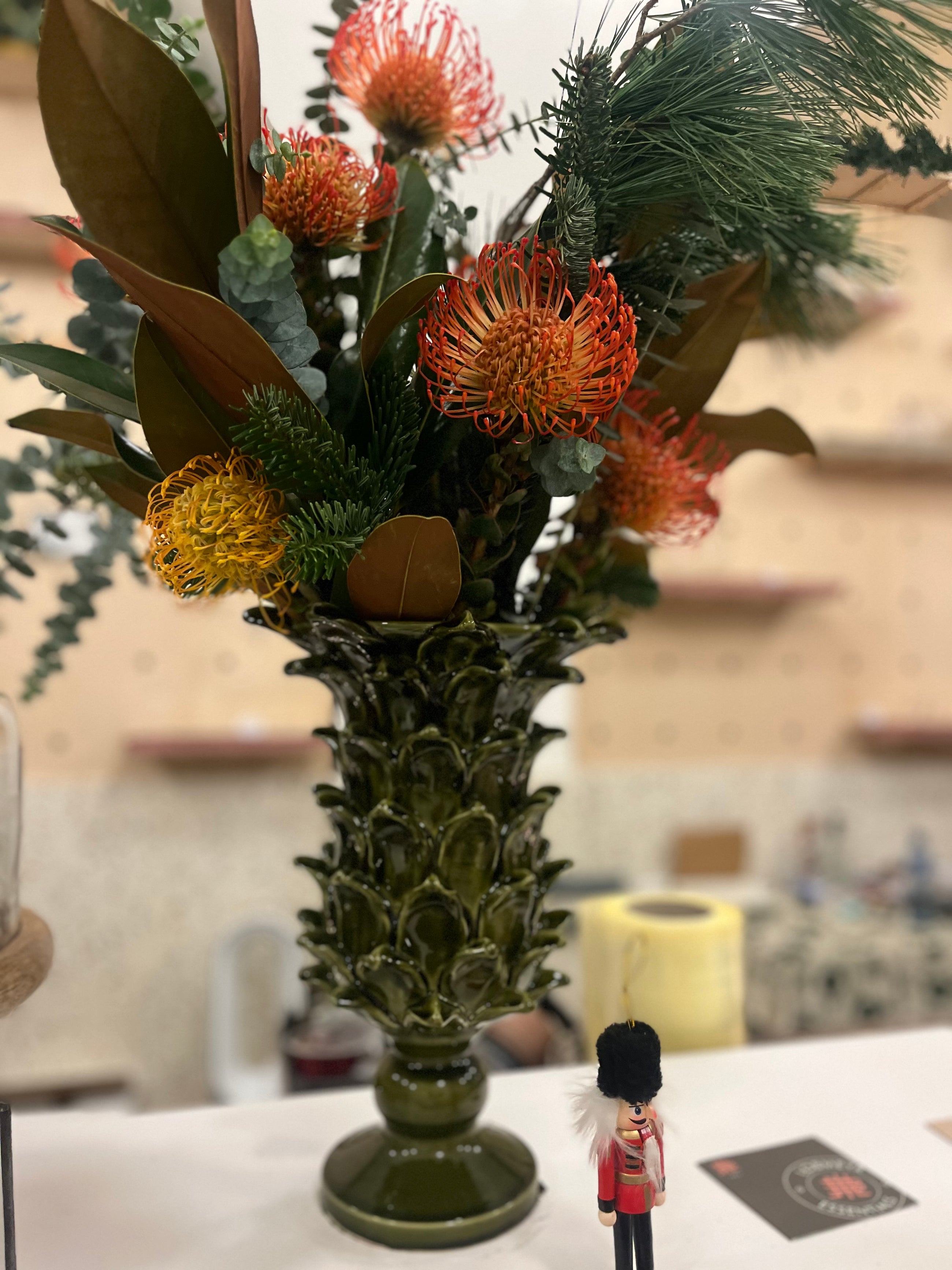 VASE ARTICHOKE KAKI