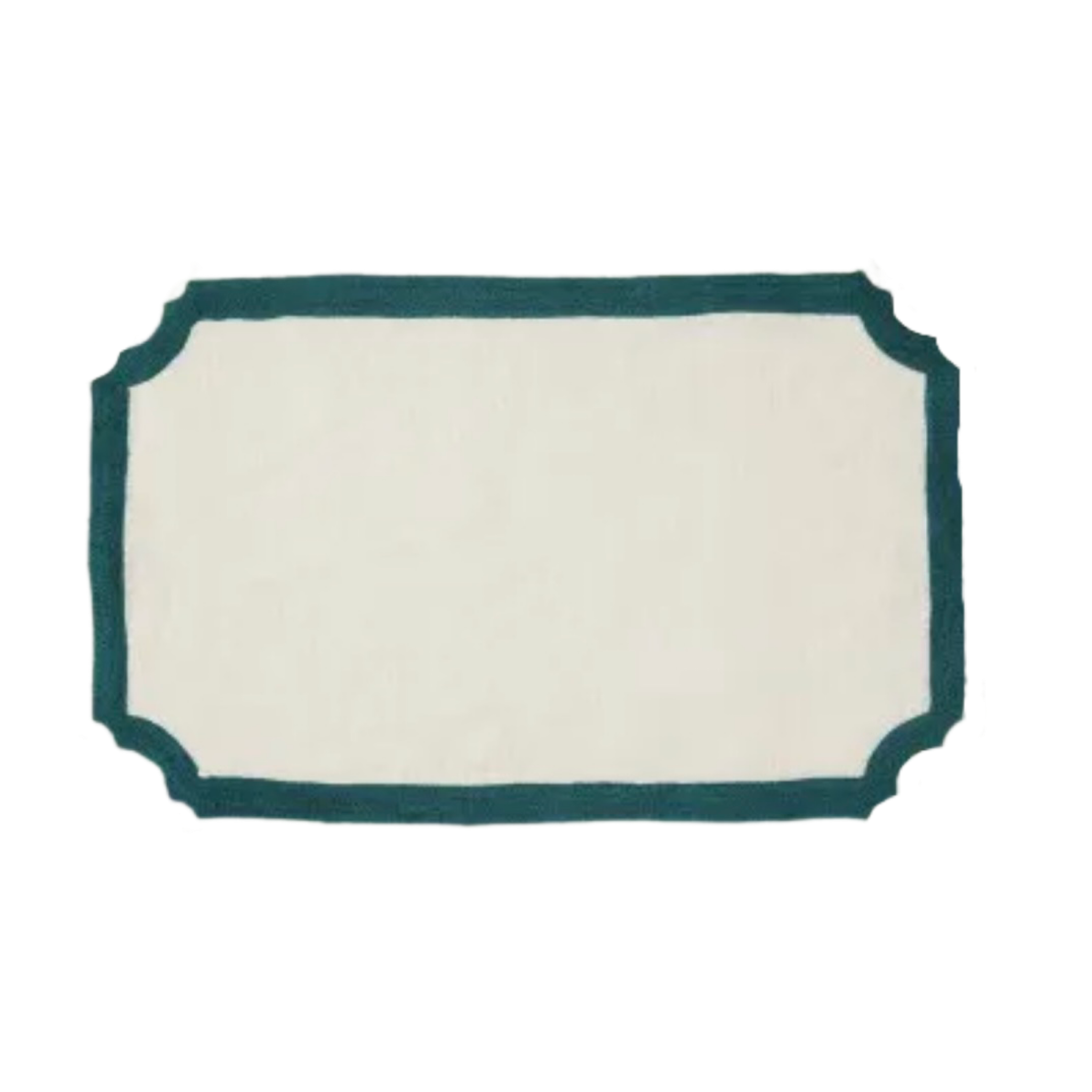 SET DE TABLE MAJORQUE VERT FONCÉ - LOT DE 4