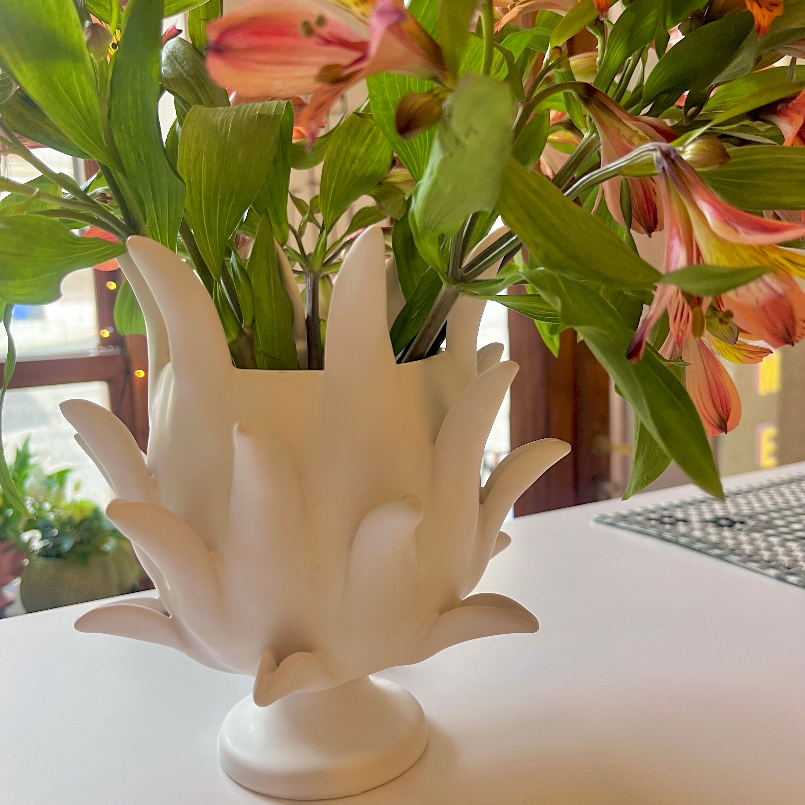 FLAME CUTTER WHITE MAT - SET OF 2