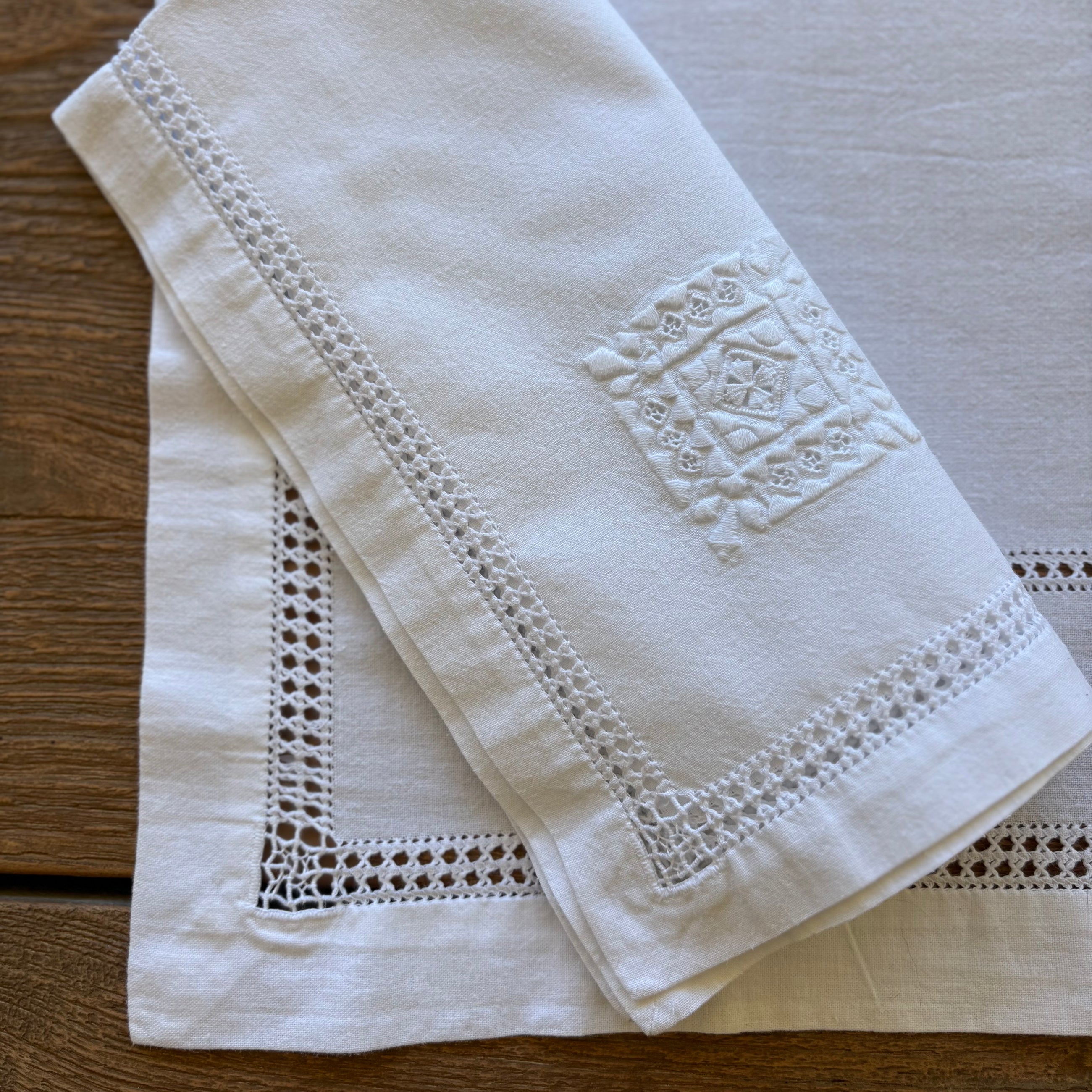 SERVIETTE FLAMME ROSE - LOT DE 12