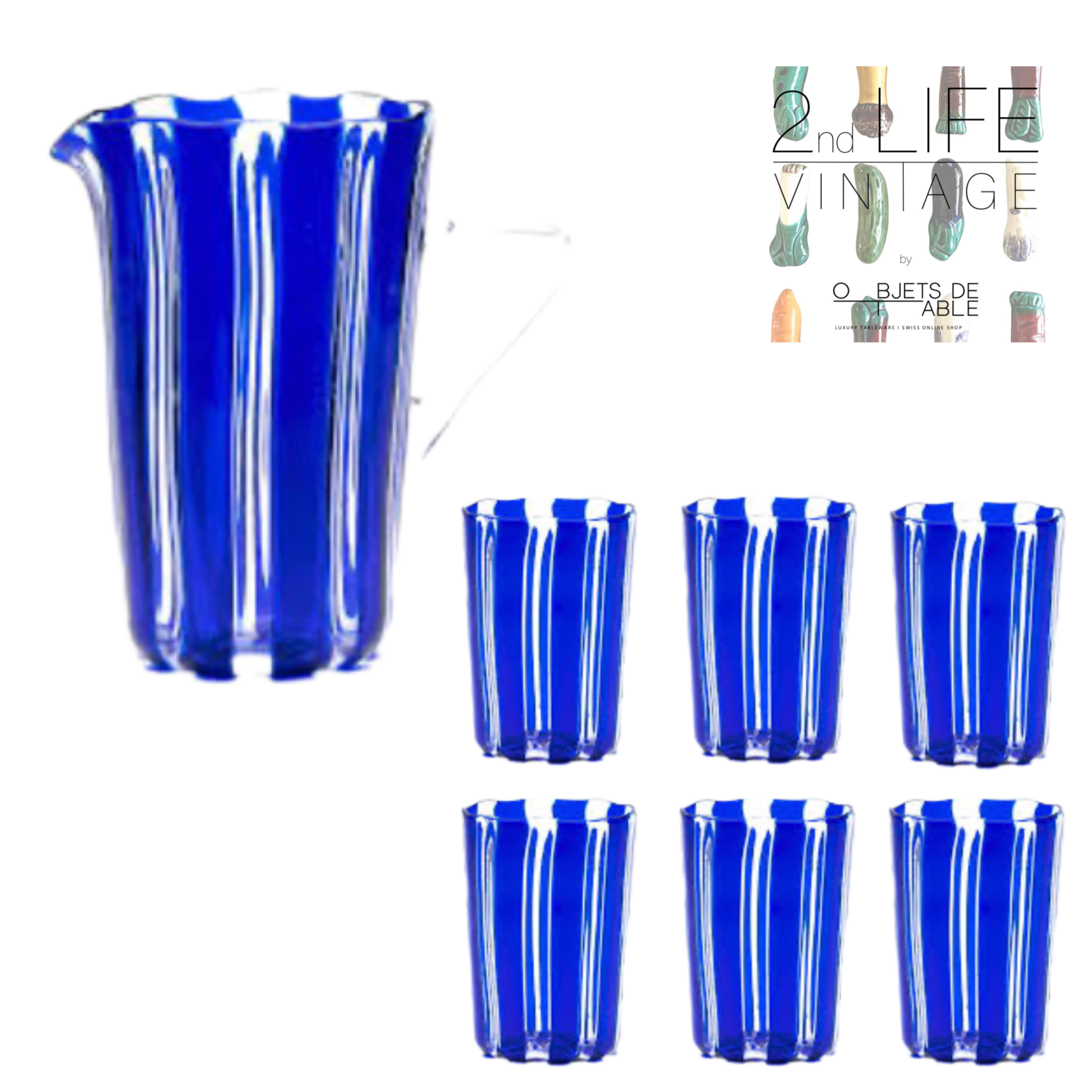 LAGUNA B - BERLINGOT BLUE VINTAGE SET