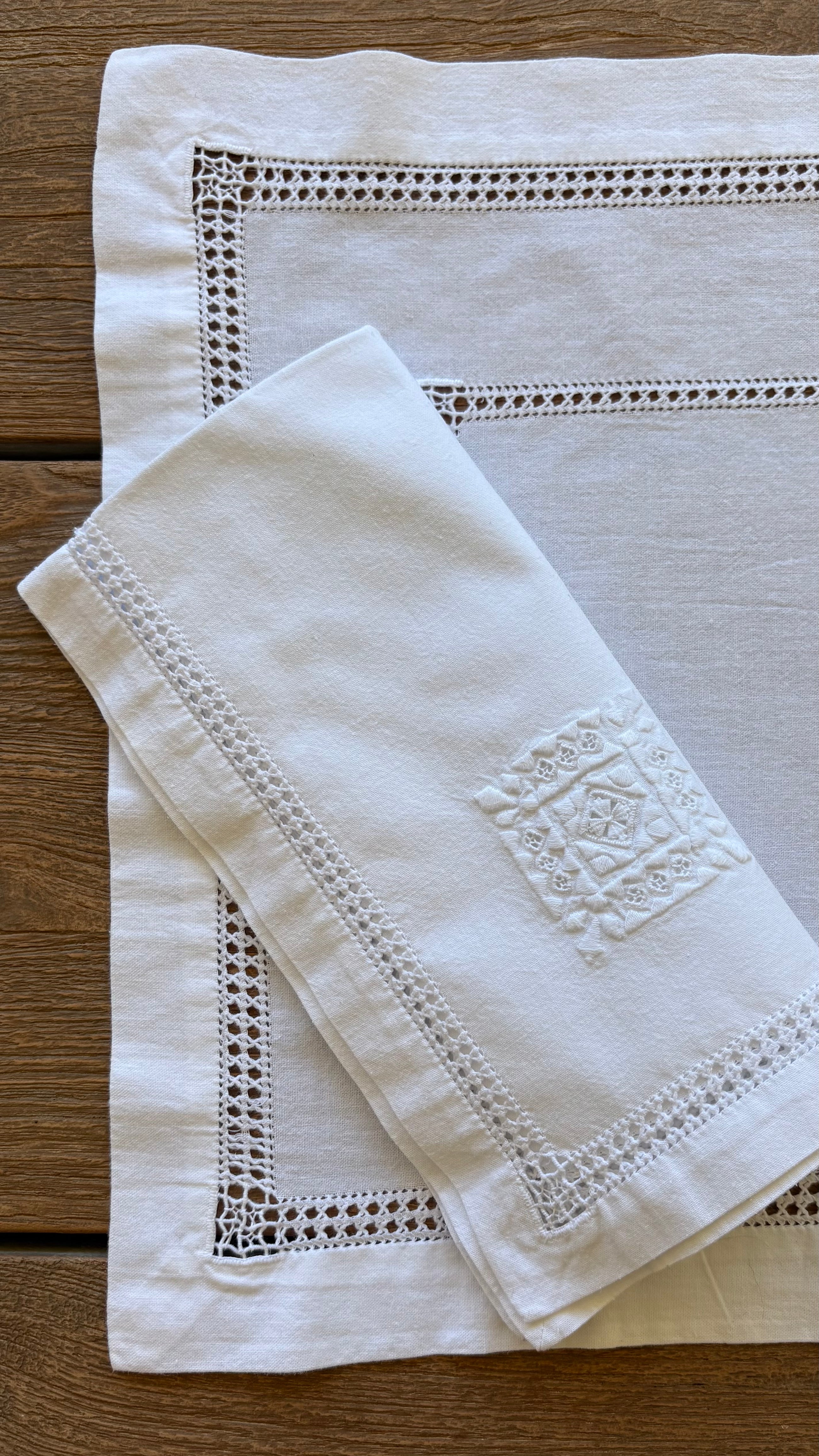 SERVIETTE FLAMME ROSE - LOT DE 12