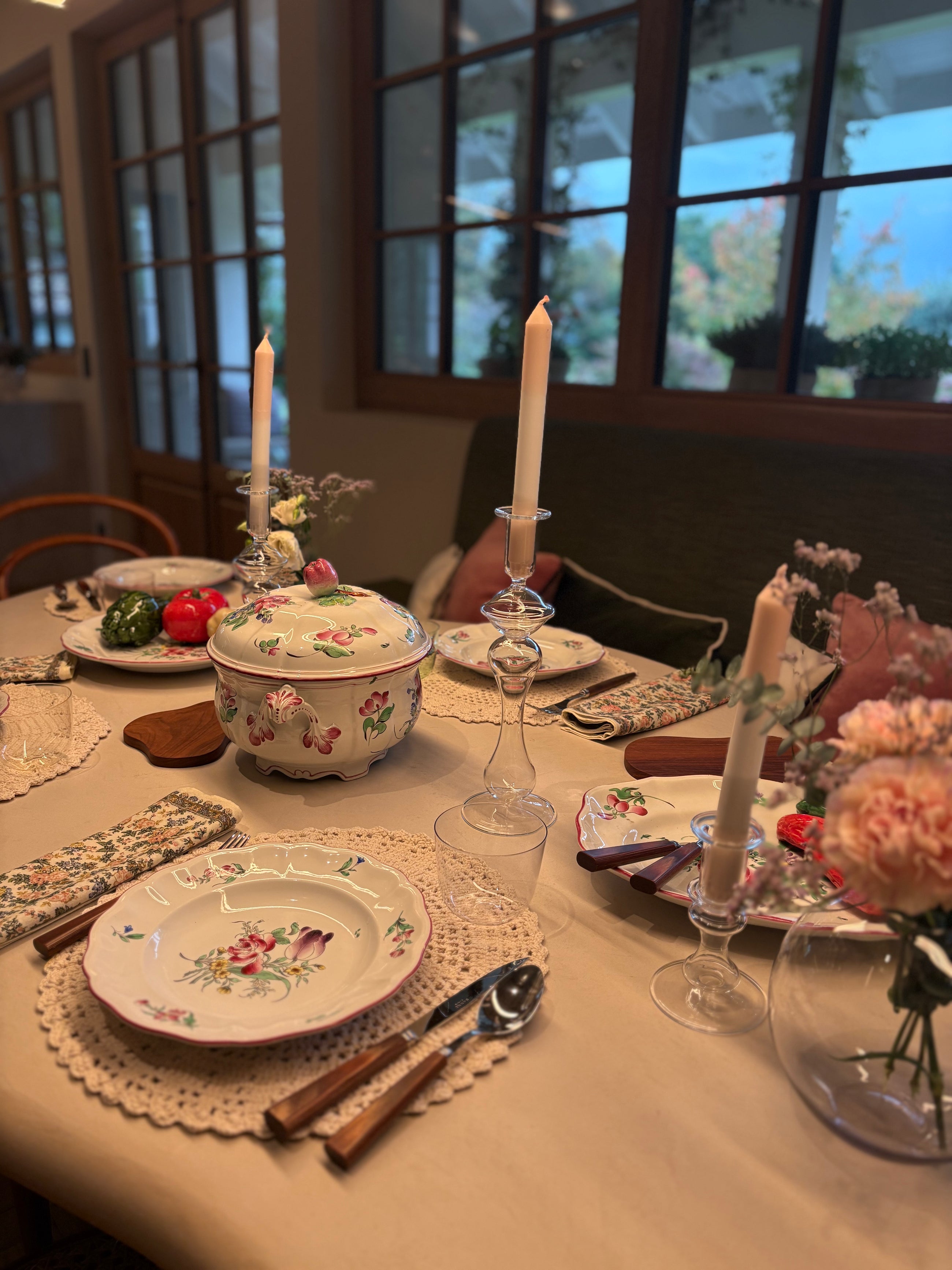 VINTAGE LUNEVILLE FAIENCE - SET OF 18