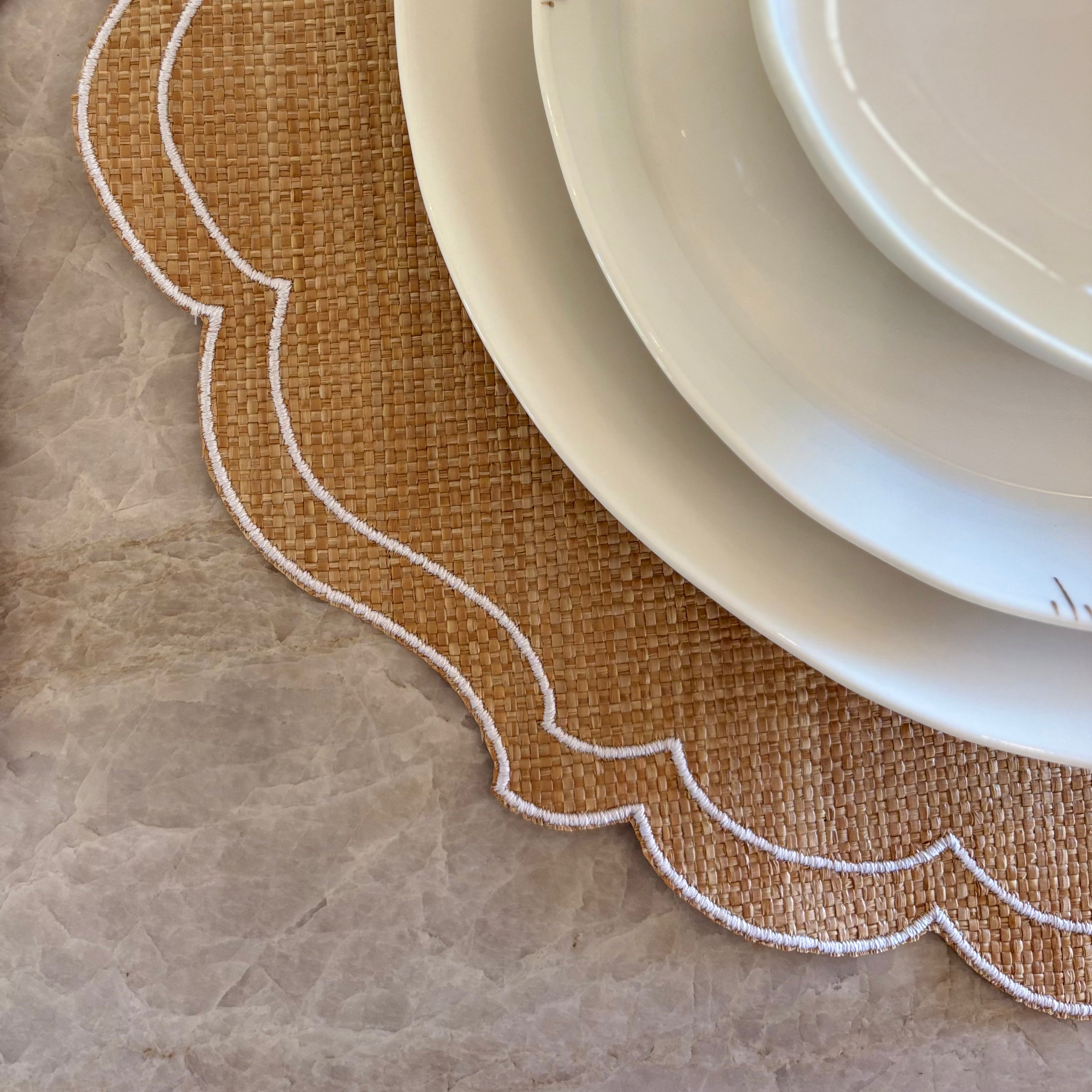 PLACEMAT VICTORIA SMOOTH RAFFIA - SET OF 4