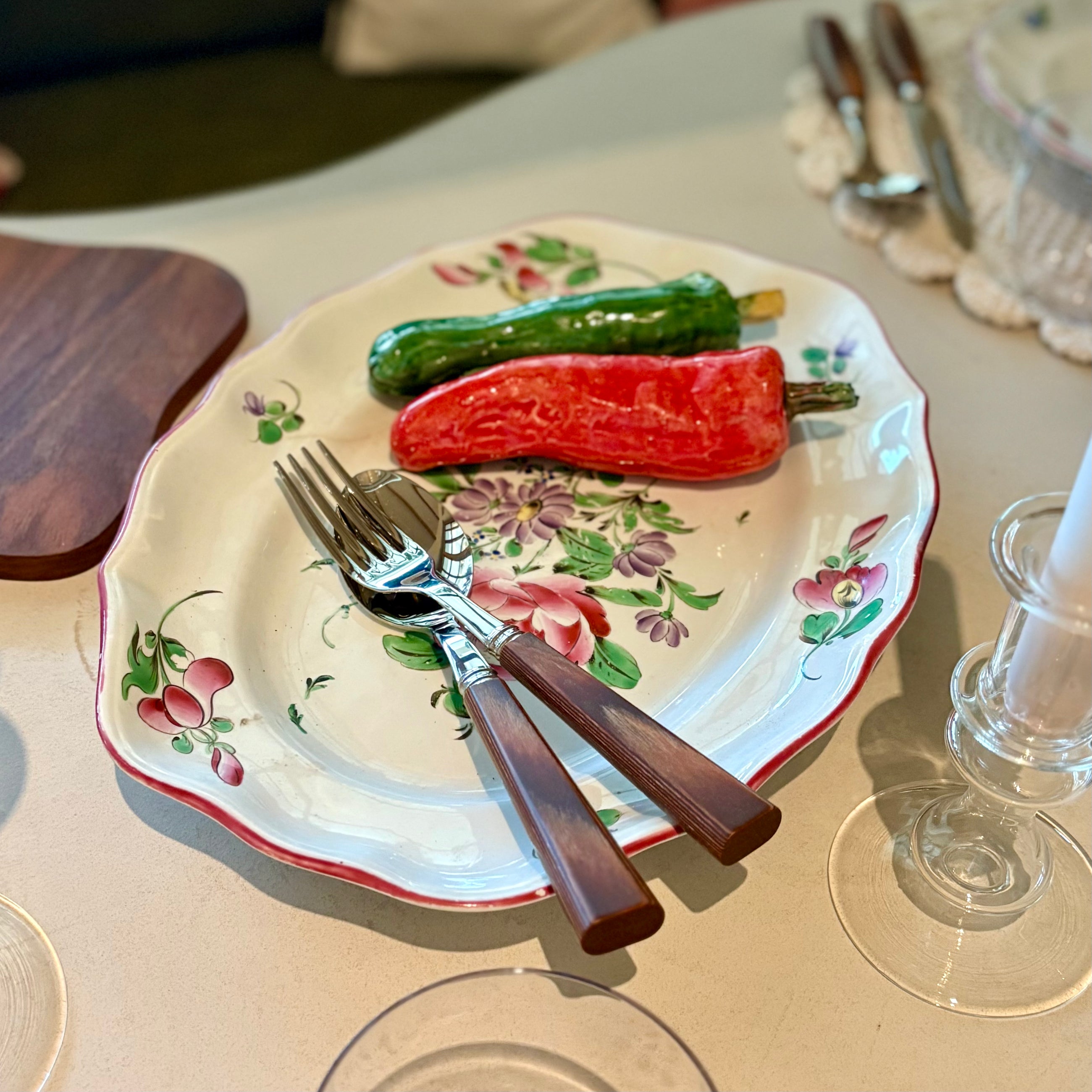 VINTAGE LUNEVILLE FAIENCE - SET OF 18