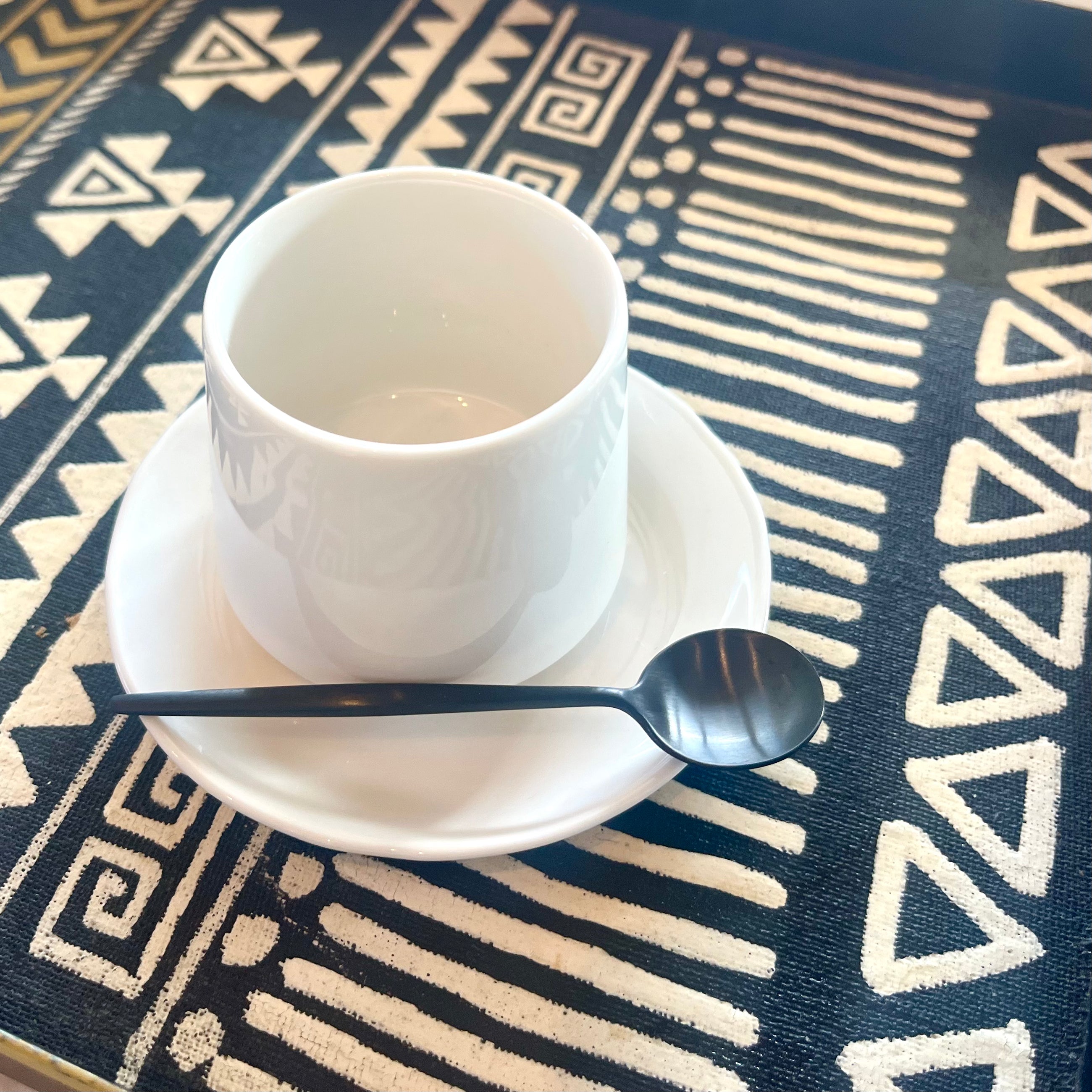 TASSE ET SOUCOUPE SIMPLE BLANCHE - LOT DE 4