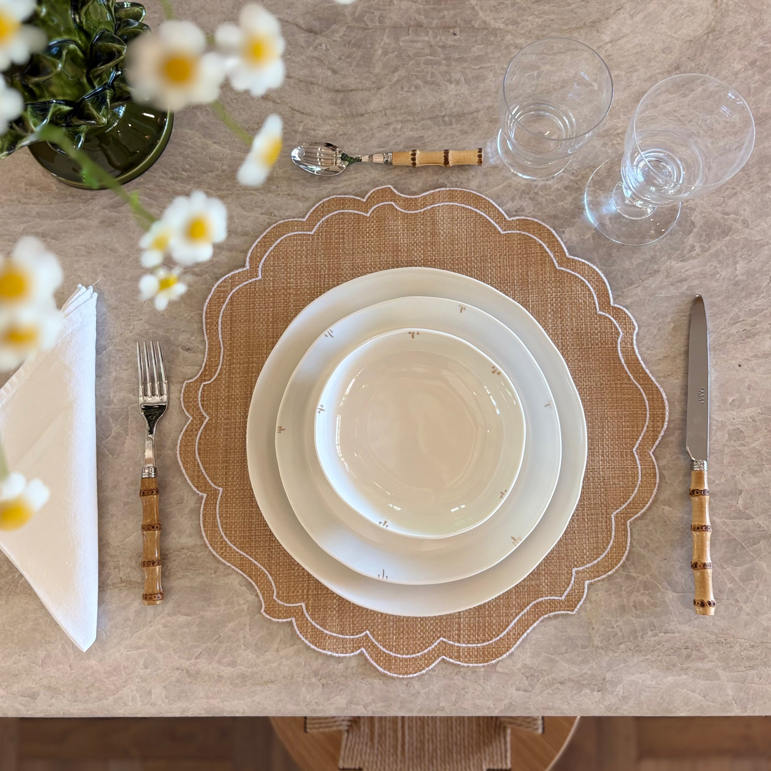 PLACEMAT VICTORIA SMOOTH RAFFIA - SET OF 4