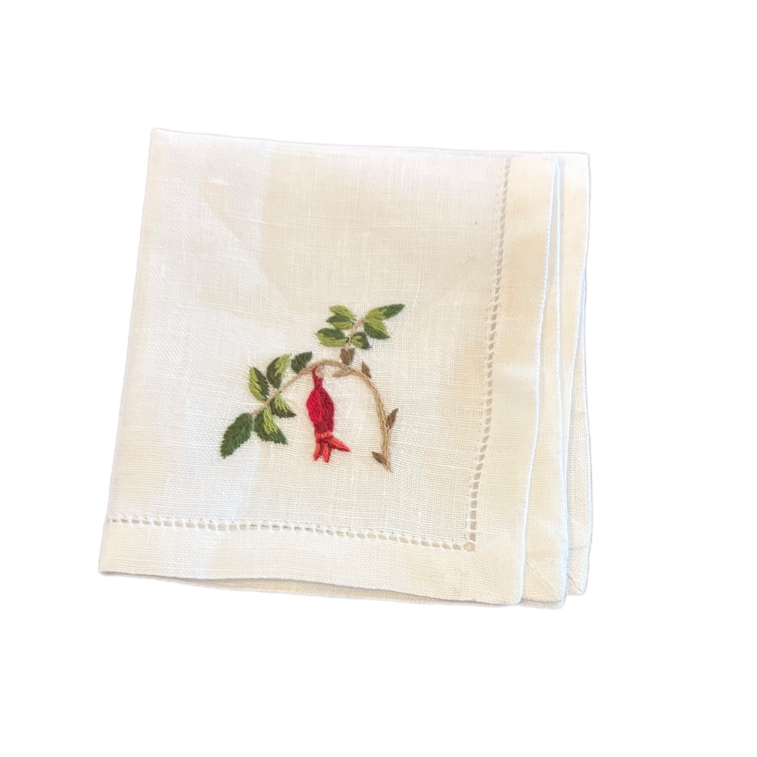 COCKTAIL NAPKIN WILD ROSE BERRY- SET OF 4