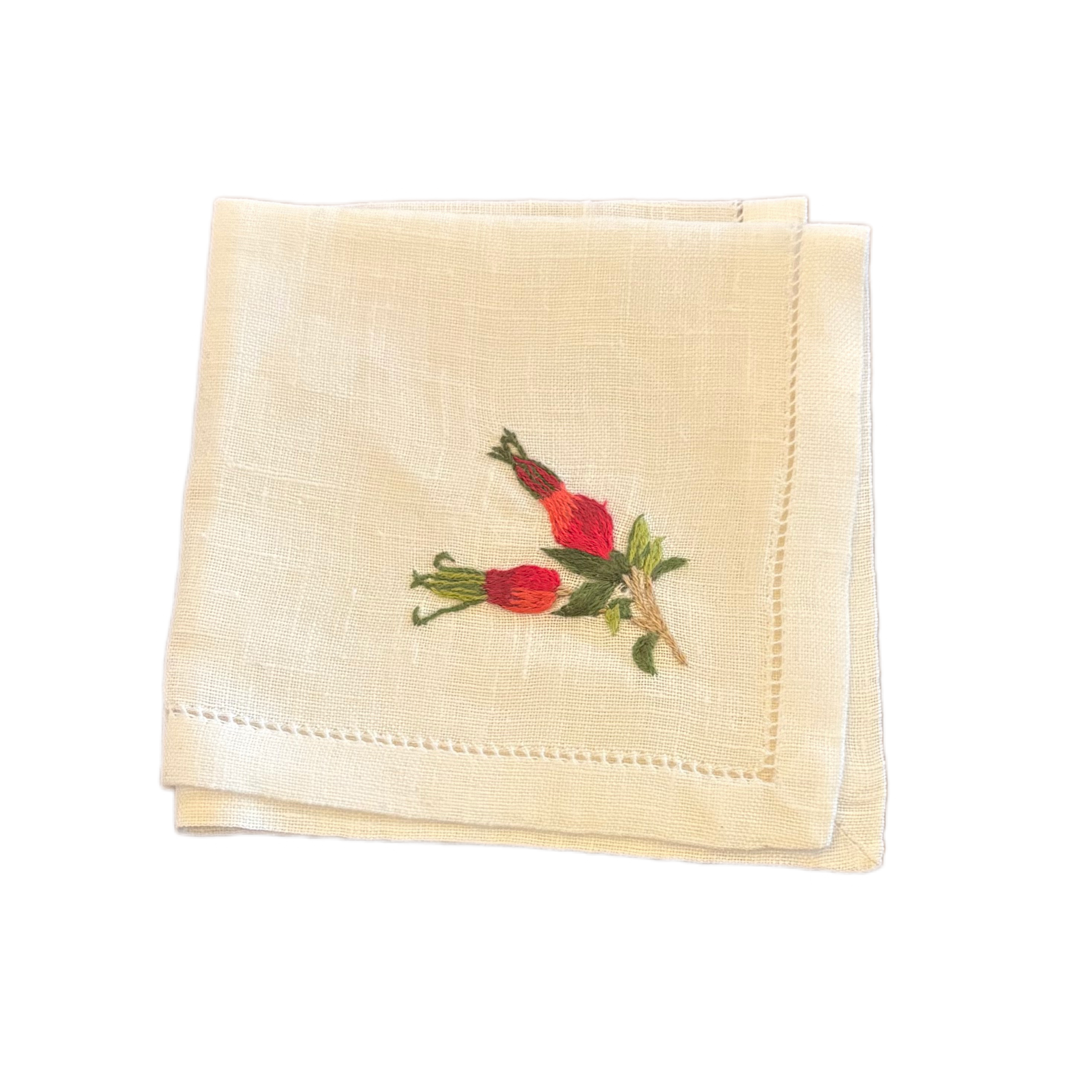 COCKTAIL NAPKIN WILD ROSE BERRY- SET OF 4