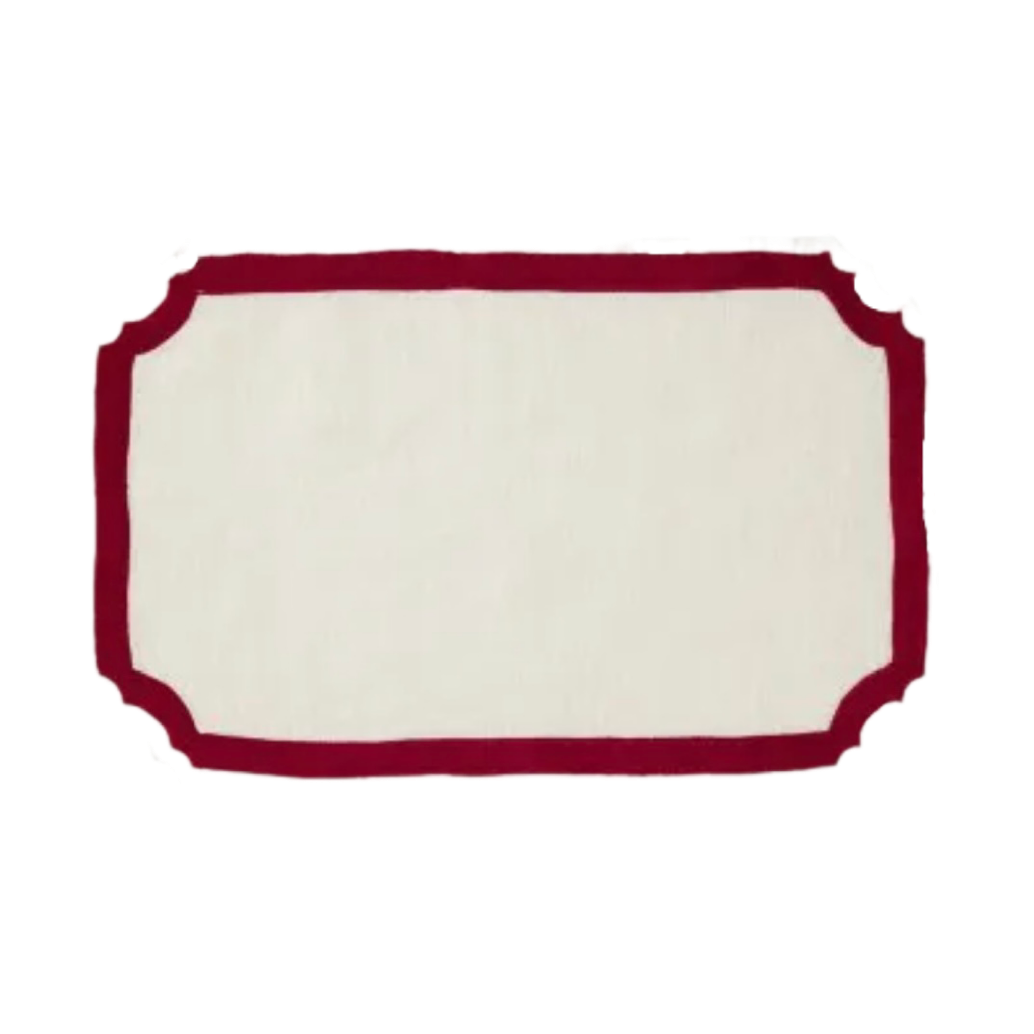 SET DE TABLE MAJORQUE ROUGE - LOT DE 4