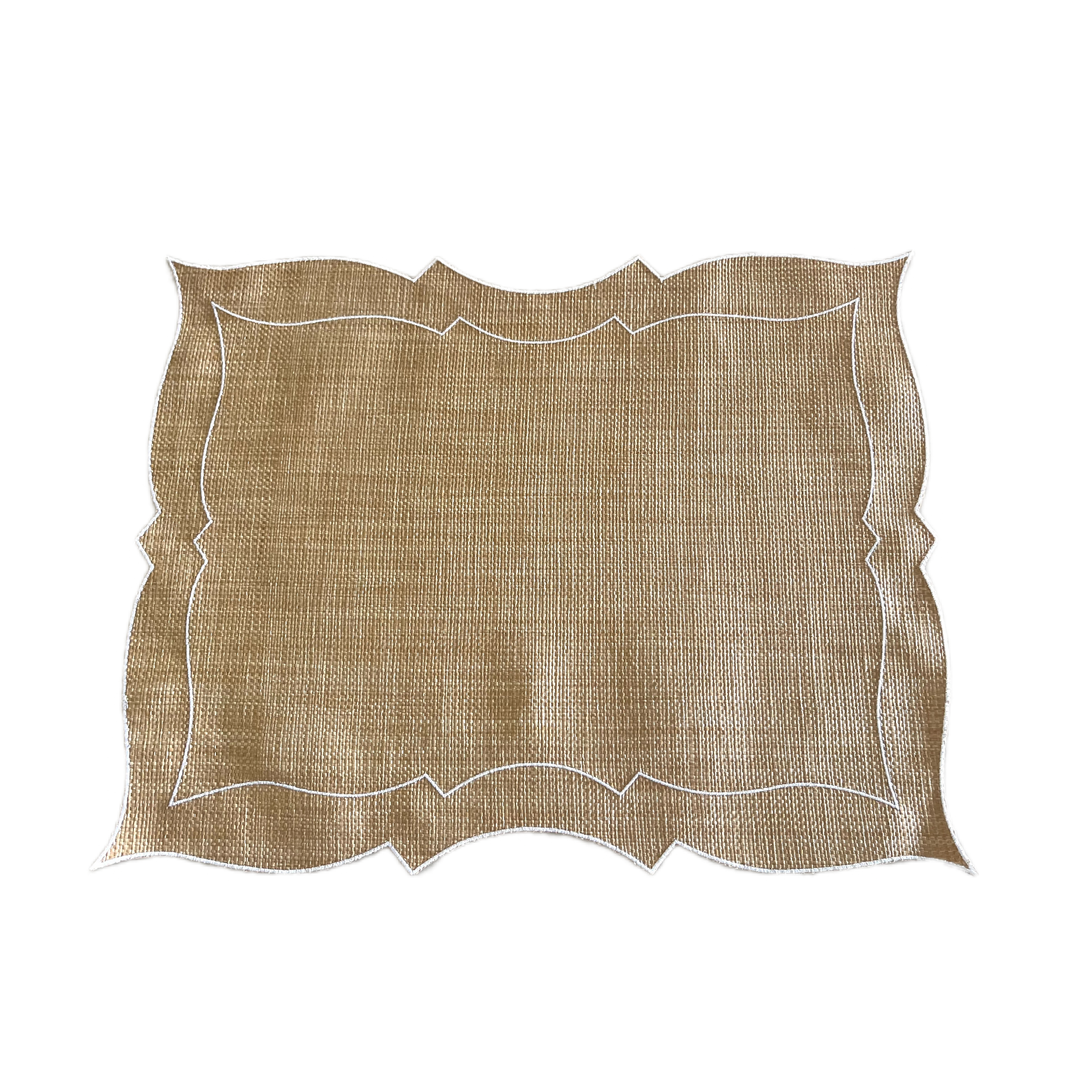 PLACEMAT PARENTESI RECTANGULAR RAFFIA - SET OF 4