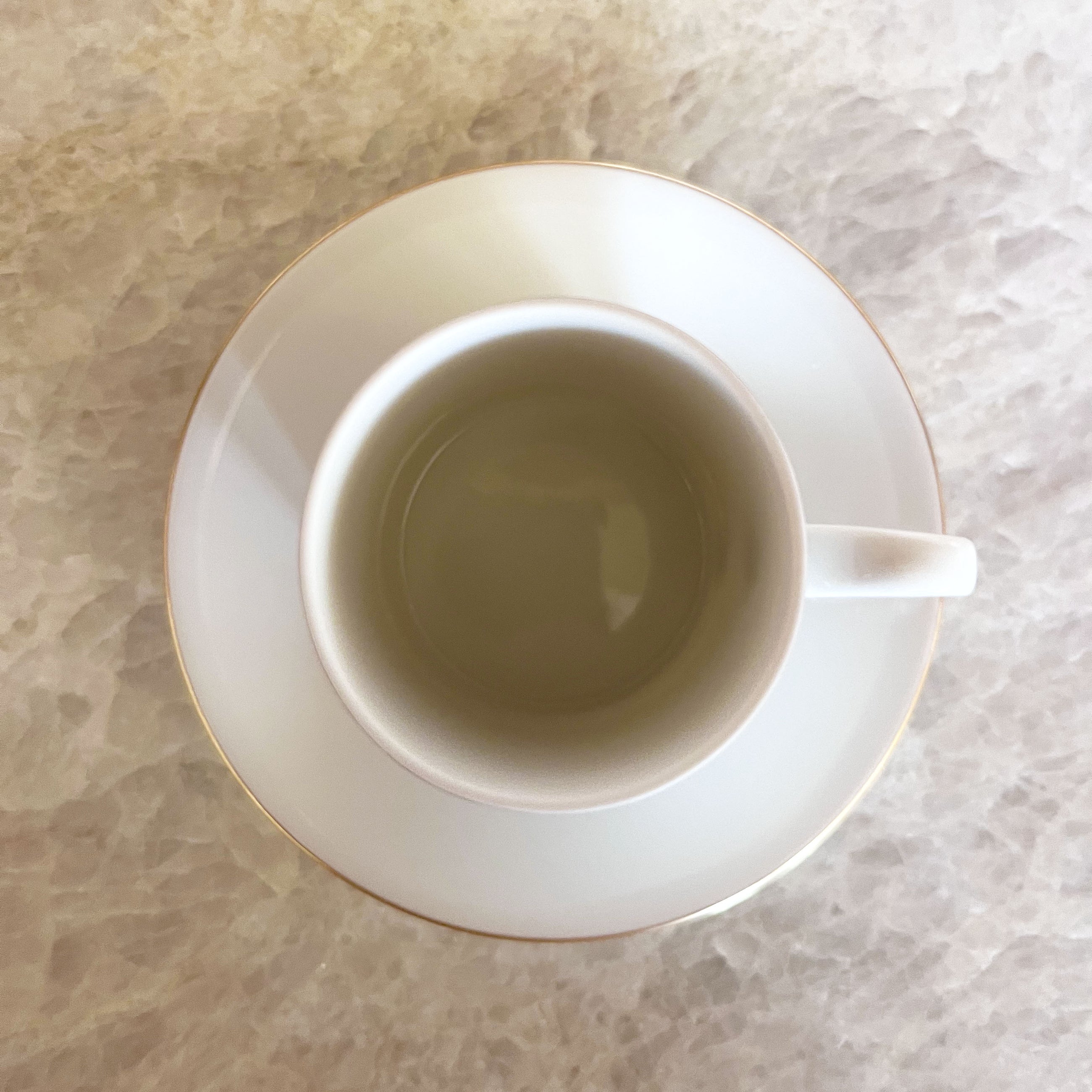 TASSE À EXPRESSO BORD DORÉ - LOT DE 2