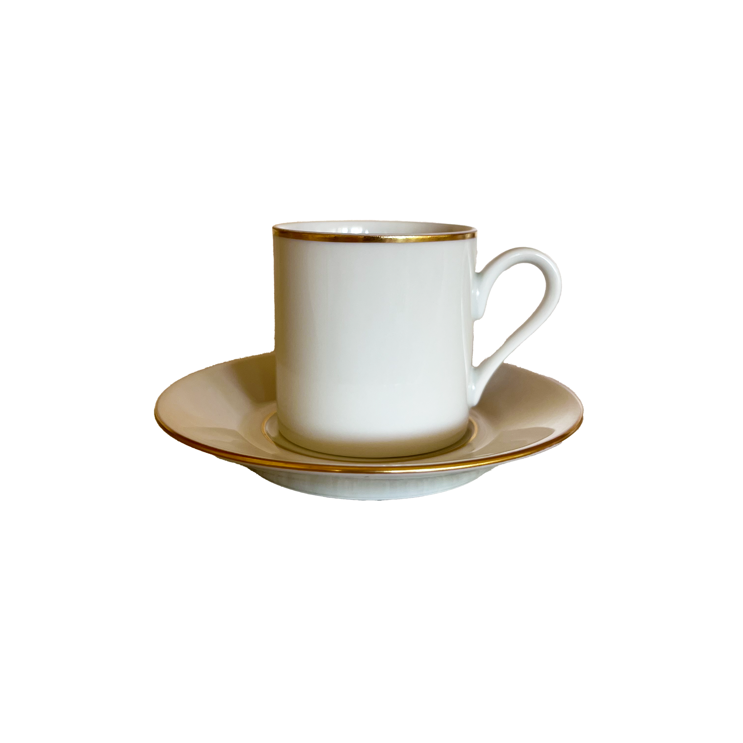 TASSE À EXPRESSO BORD DORÉ - LOT DE 2