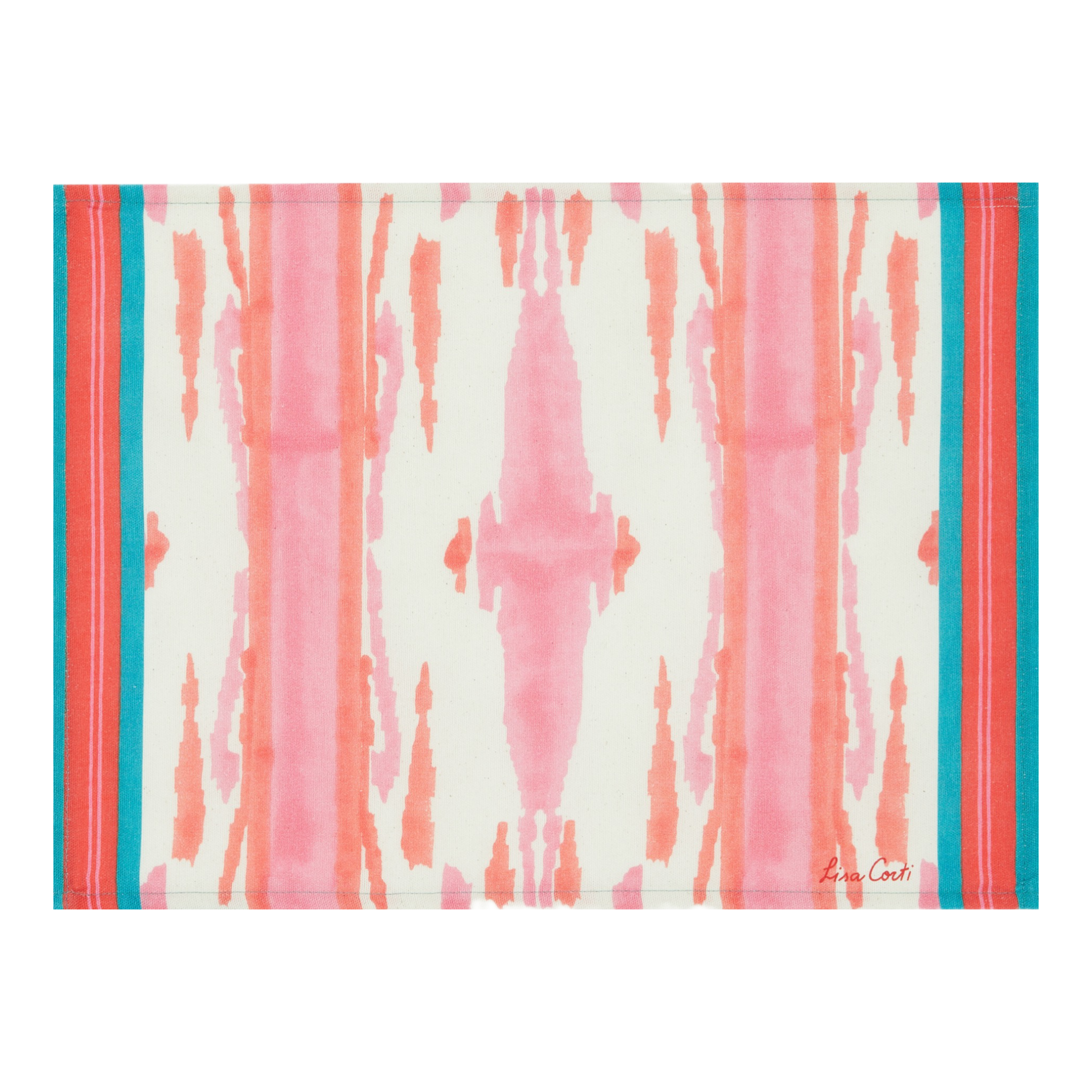 SERVIETTE FLAMME ROSE - LOT DE 12