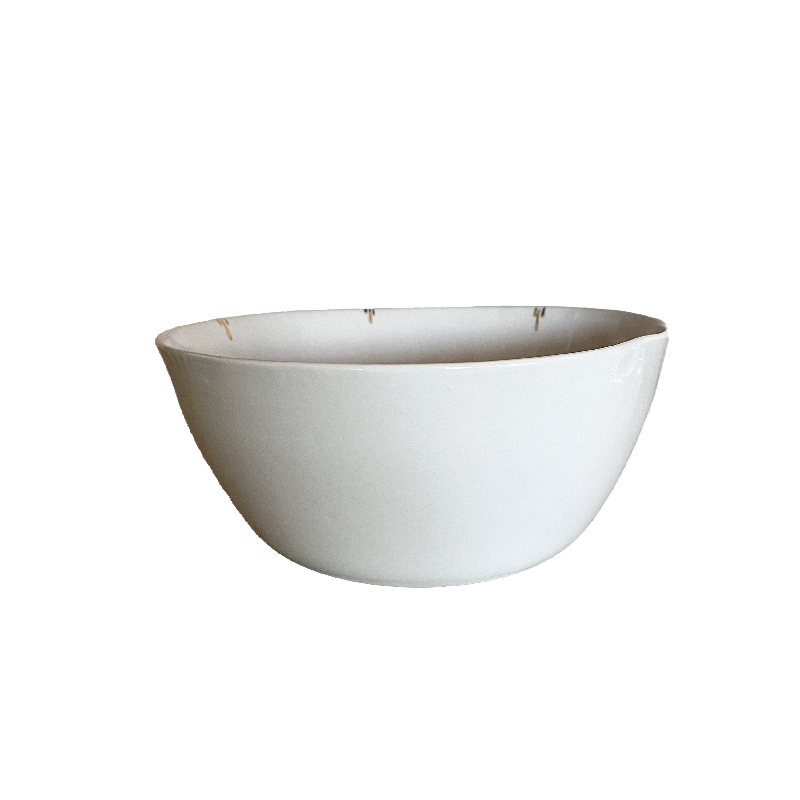 ROUND SALAD BOWL SIMPLE & GOLD