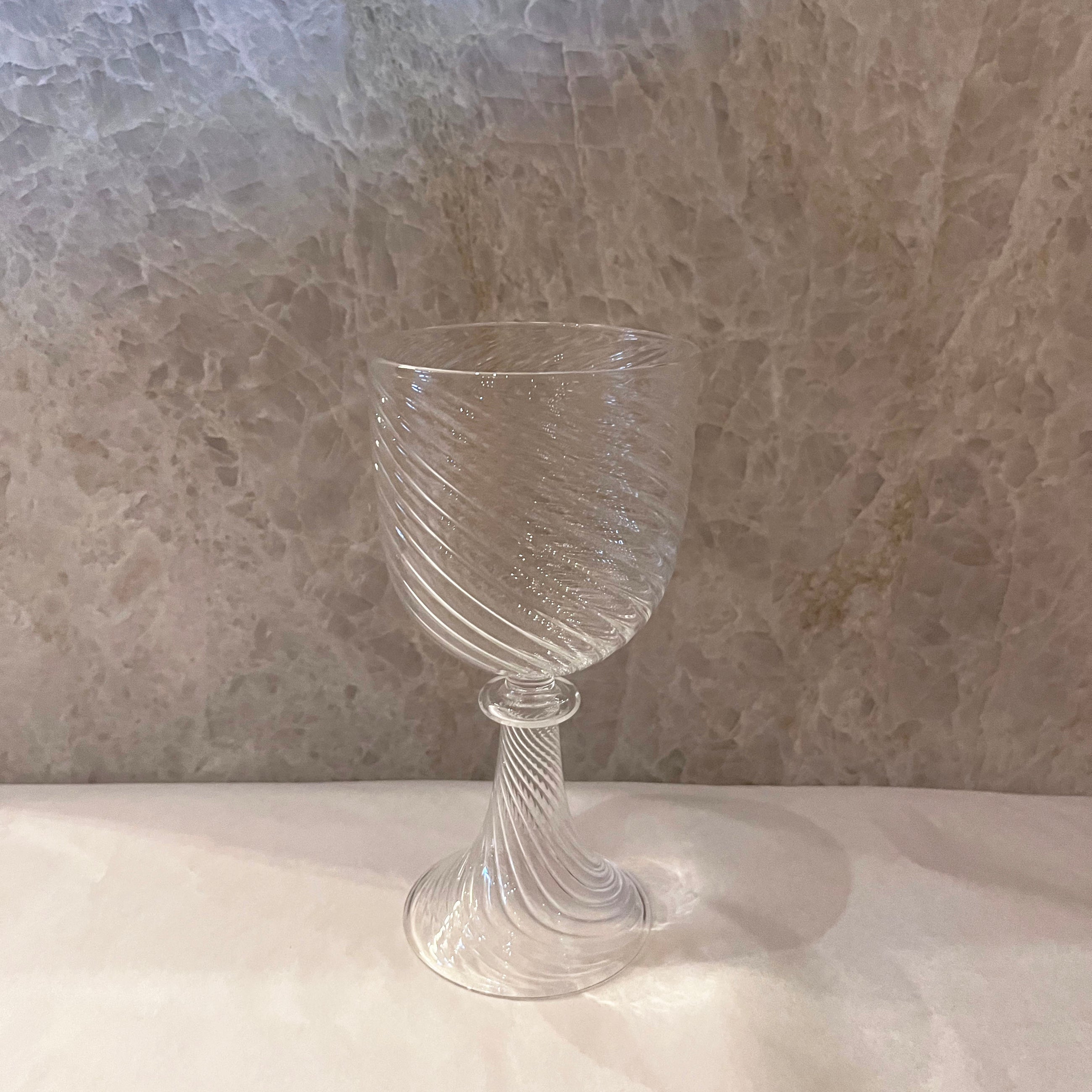 VERRES À VIN BLANC BAROQUE - LOT DE 4