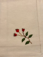 NAPKIN WILD ROSE BERRY- SET OF 4