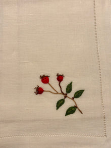 NAPKIN WILD ROSE BERRY- SET OF 4