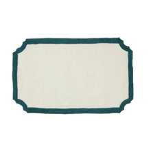 SET DE TABLE MAJORQUE VERT FONCÉ - LOT DE 4