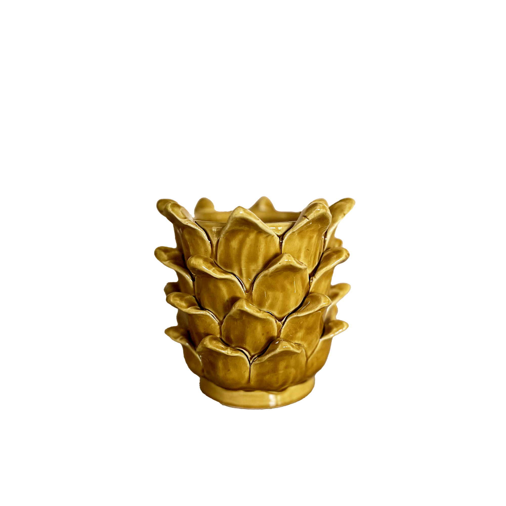 POT POUR PLANTE D'ARTICHAUT XS - JAUNE MIEL