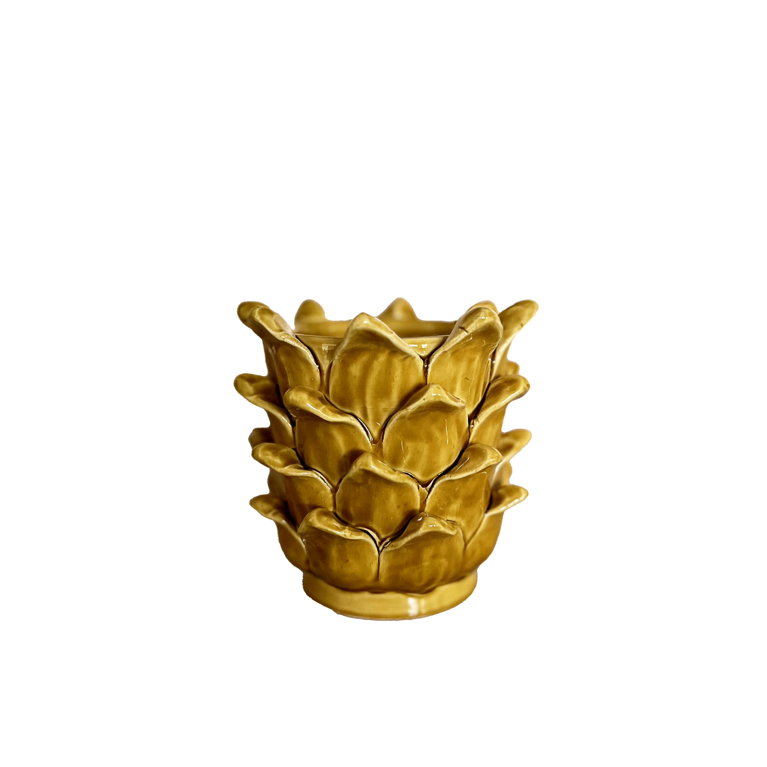 POT POUR PLANTE D'ARTICHAUT XS - JAUNE MIEL