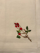 NAPKIN WILD ROSE BERRY- SET OF 4