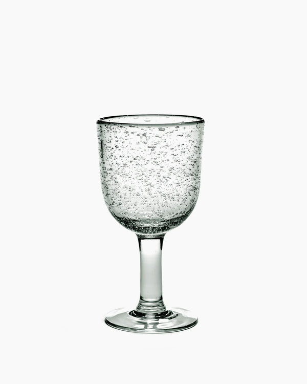 RED WINE GLASS WITH BUBBLES - SET OF 4