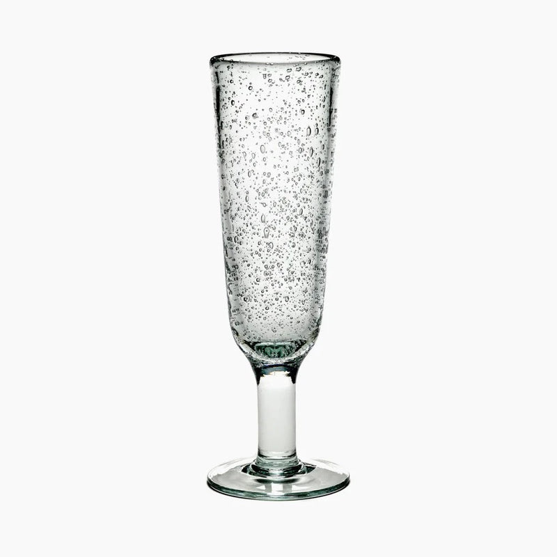 PURE CHAMPAGNE GLASS WITH BUBBLES - SET OF 4