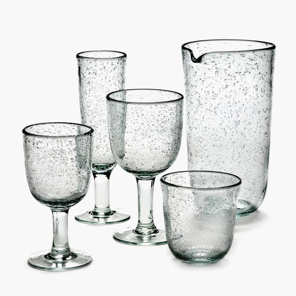 CARAFE WITH BUBBLES - SET OF 4
