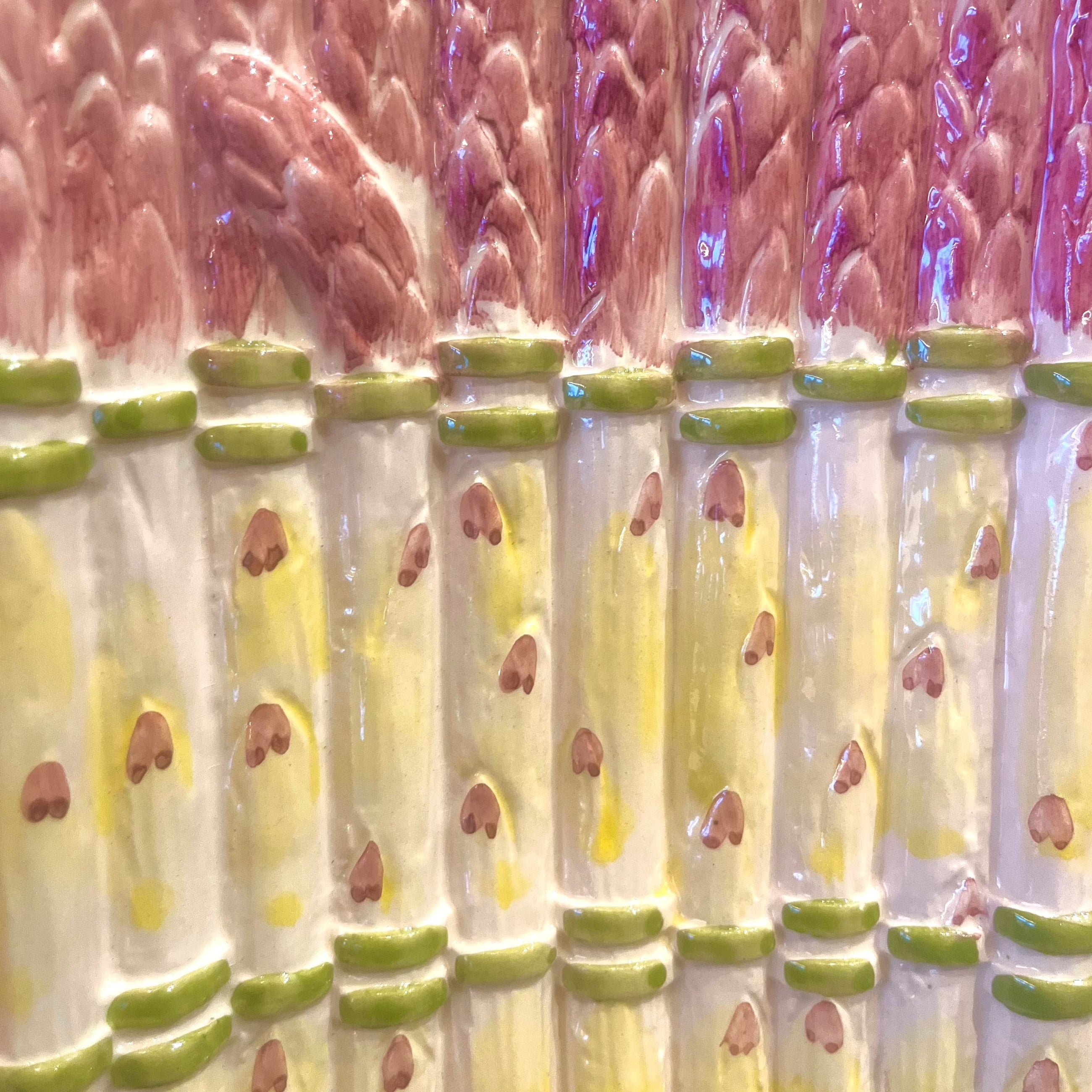 PLAT À ASPERGES BARBOTINE VINTAGE 