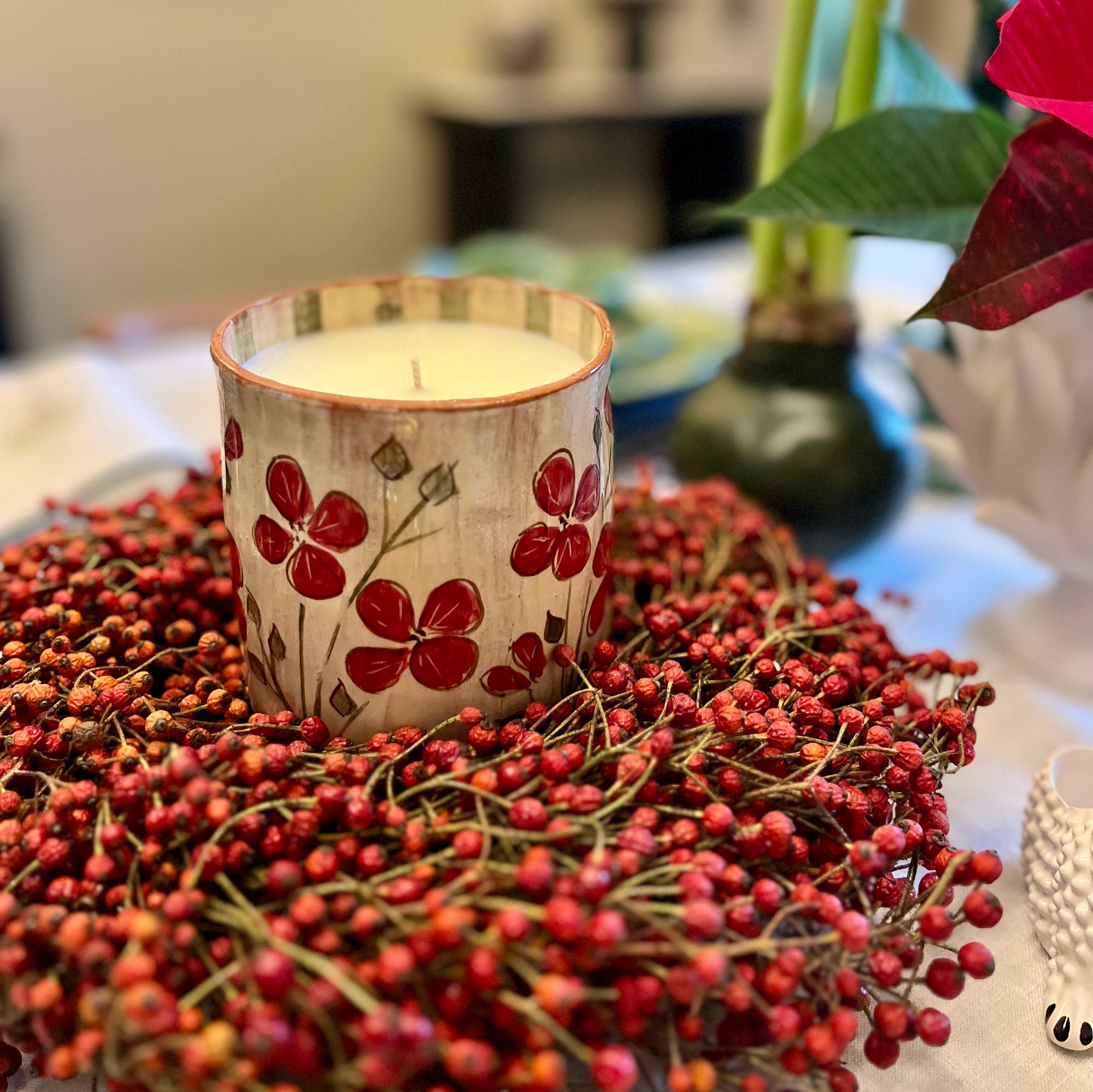 BOUGIE RED FLOWER