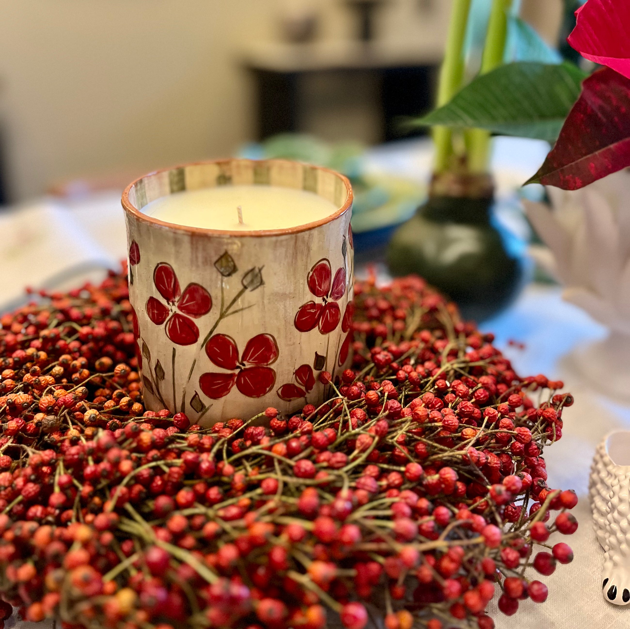 BOUGIE RED FLOWER