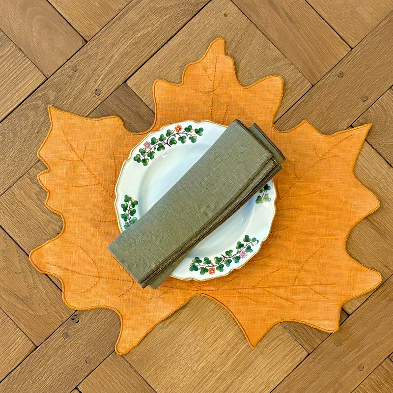 NAPKIN QUADRO OLIVE - SET OF 4