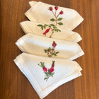 COCKTAIL NAPKIN WILD ROSE BERRY- SET OF 4