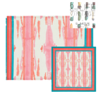 SERVIETTE FLAMME ROSE - LOT DE 12