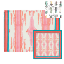 SERVIETTE FLAMME ROSE - LOT DE 12