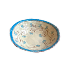 ASSIETTE DE SERVICE FLEUR SAUVAGE D'AZUR