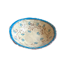 ASSIETTE DE SERVICE FLEUR SAUVAGE D'AZUR