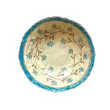 ASSIETTE DE SERVICE FLEUR SAUVAGE D'AZUR
