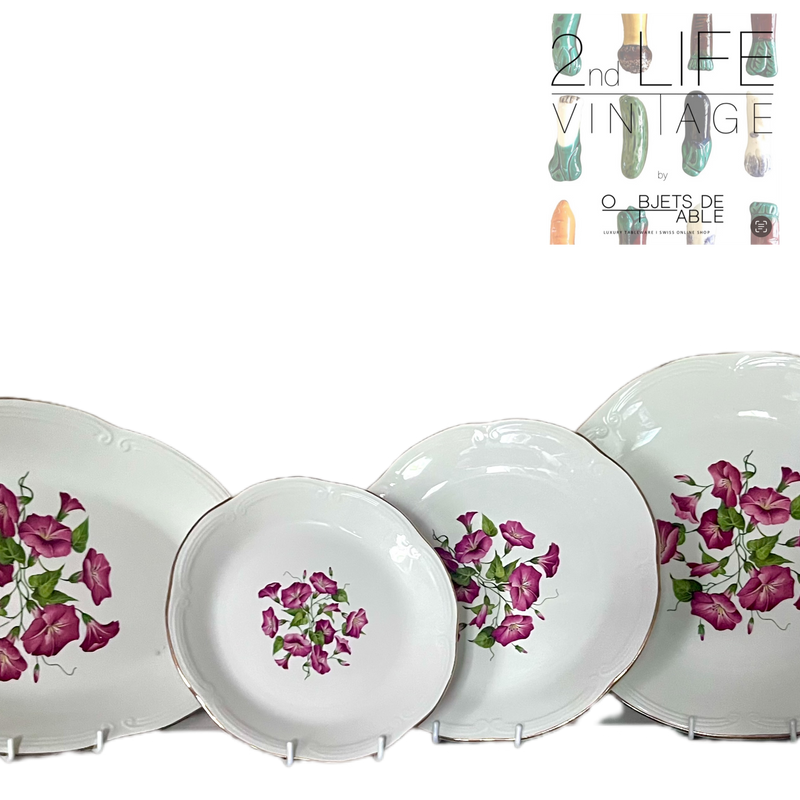 VINTAGE LISERON DESSERT PLATE - SET OF 26