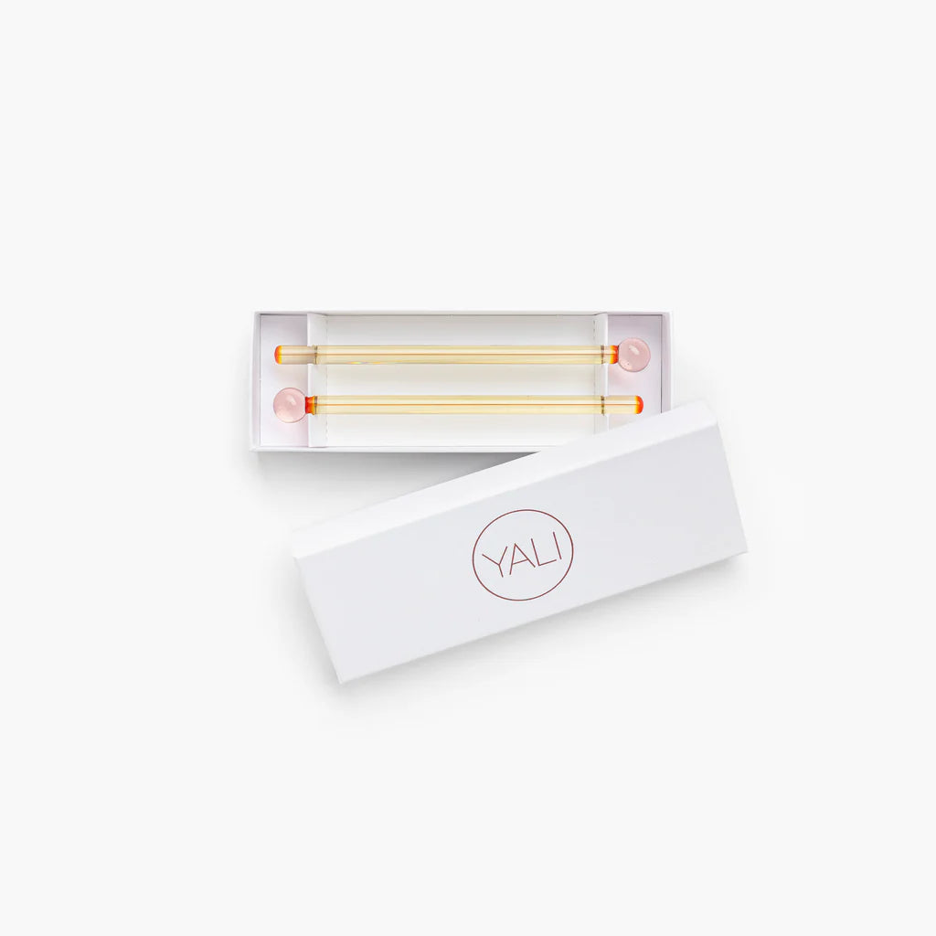 ZANFIRICO DRINK STIRRERS - SET OF 2 - ROSE/CITRUS