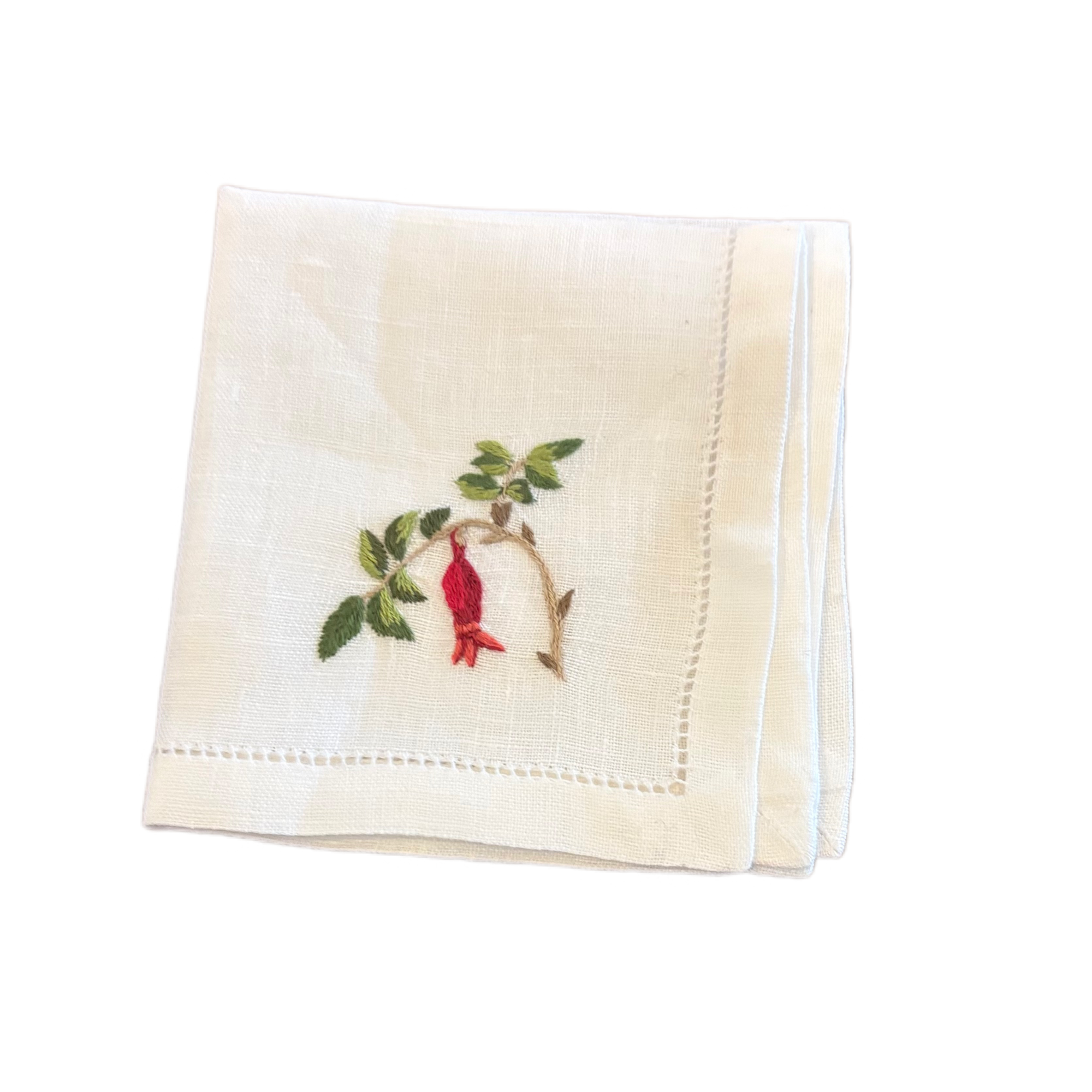COCKTAIL NAPKIN WILD ROSE BERRY- SET OF 4