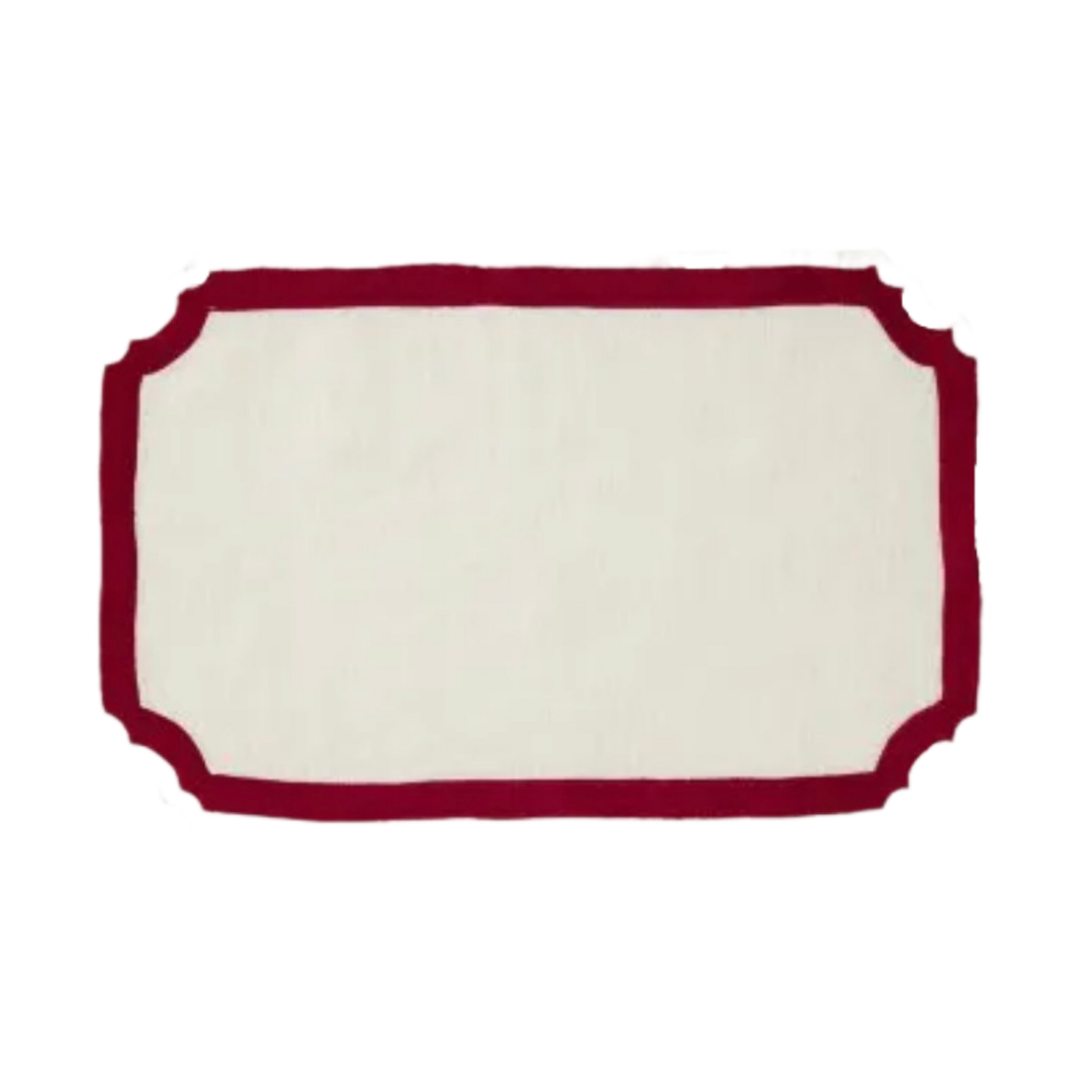 SET DE TABLE MAJORQUE ROUGE - LOT DE 4