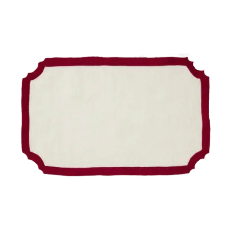 SET DE TABLE MAJORQUE ROUGE - LOT DE 4