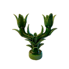 BOUGEOIR FLAMBEAU VERT EMERAUDE