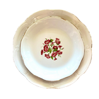 ASSIETTE À DESSERT VINTAGE LISERON - LOT DE 12 