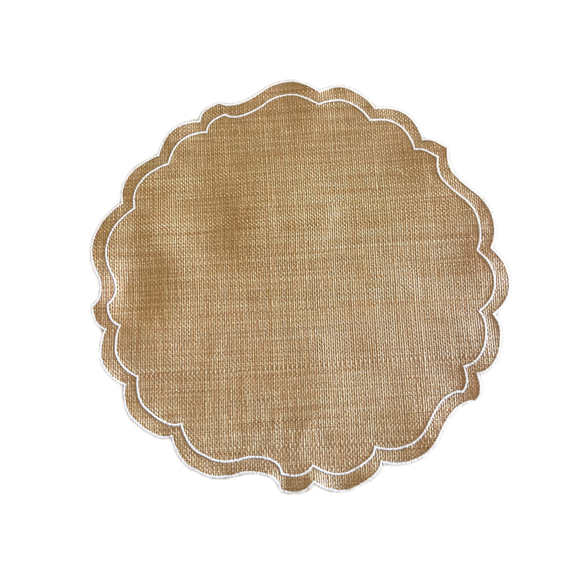 PLACEMAT VICTORIA SMOOTH RAFFIA - SET OF 4