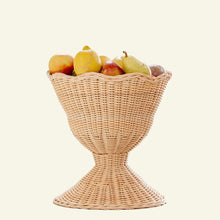 RATTAN SCALLOPED BOWL