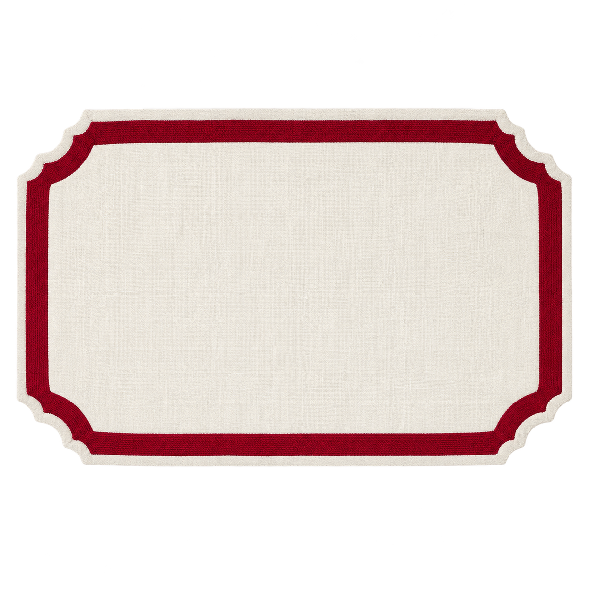 SET DE TABLE MAJORQUE ROUGE - LOT DE 4