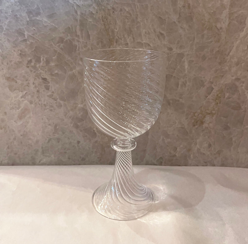 VERRES À VIN ROUGE BAROQUE - LOT DE 4